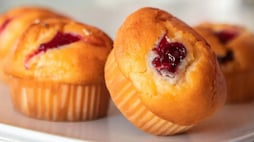 How to Bake Moist Cranberry Sweet Potato Muffins with Gems Topping